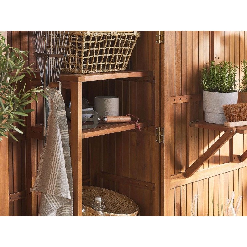Szafa ogrodowa SAVOCA Drewno akacjowe 100 cm 40 cm Brązowy