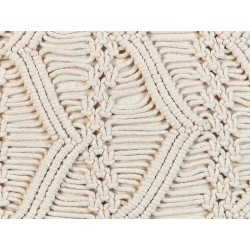 Zestaw 2 poduszek dekoracyjnych KIRIKKALE Bawełna 45 x 45 cm Jasnobeżowy Wzór geometryczny