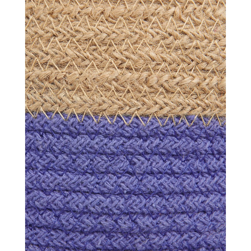 Zestaw 2 koszy BULANIK Juta Fioletowy