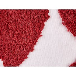 Zestaw 2 poduszek dekoracyjnych MINGORA Bawełna 45 x 45 cm Czerwony W serca