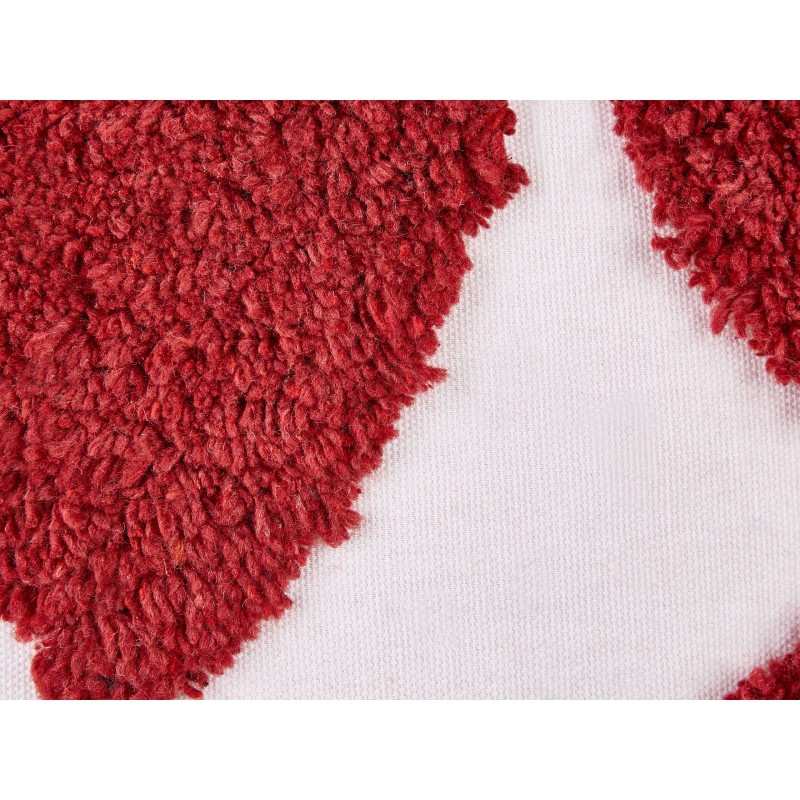 Zestaw 2 poduszek dekoracyjnych MINGORA Bawełna 45 x 45 cm Czerwony W serca