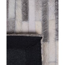 Dywan skórzany szary 160 x 230 cm AHILLI