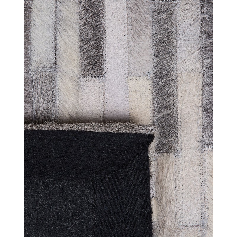 Dywan skórzany szary 160 x 230 cm AHILLI