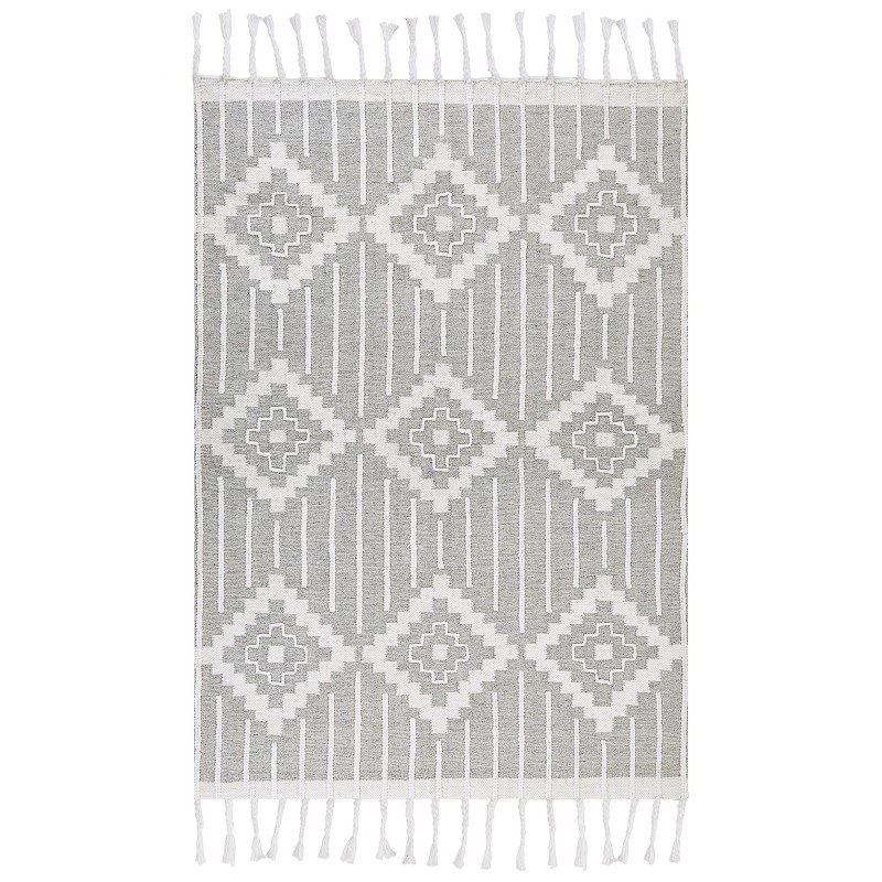 Dywan zewnętrzny 160 x 230 cm szaro-biały TABIAT