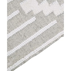 Dywan zewnętrzny 160 x 230 cm szaro-biały TABIAT