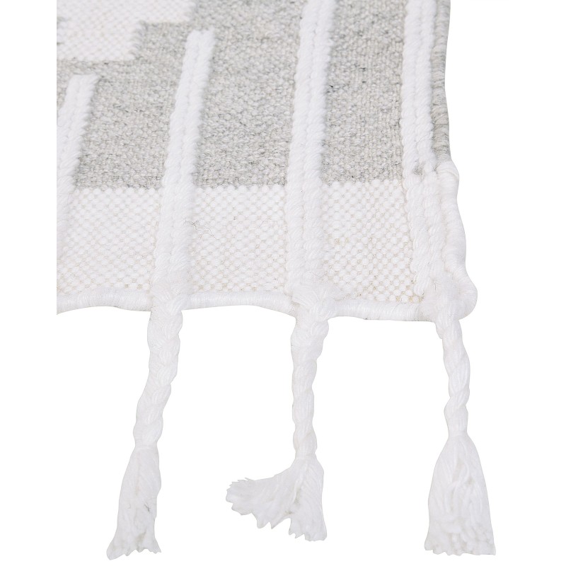 Dywan zewnętrzny 160 x 230 cm szaro-biały TABIAT