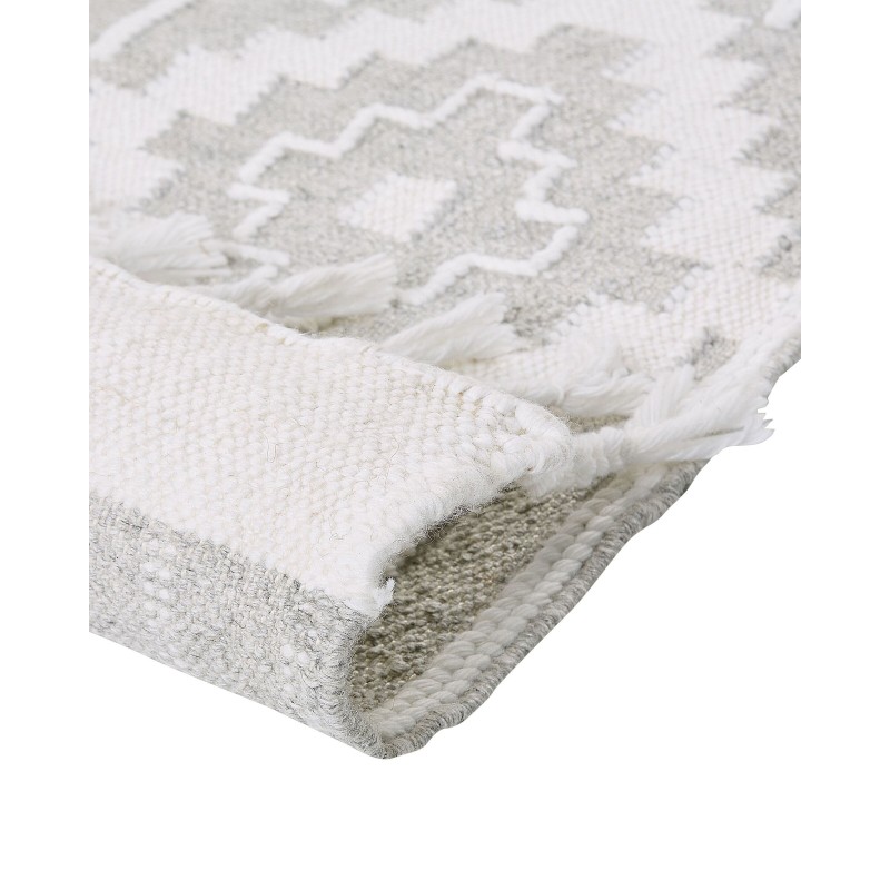 Dywan zewnętrzny 160 x 230 cm szaro-biały TABIAT