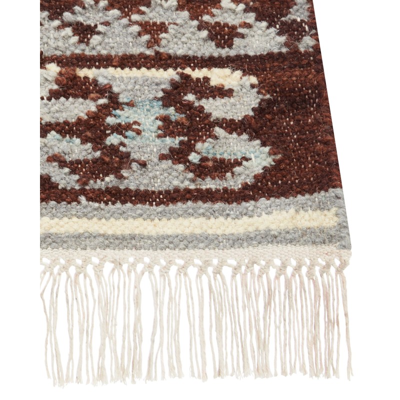 Dywan wełniany kilim 200 x 300 cm wielokolorowy AKNALICH