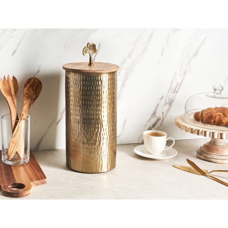 Pojemnik Dekoracje ASWAN Metal Złoty