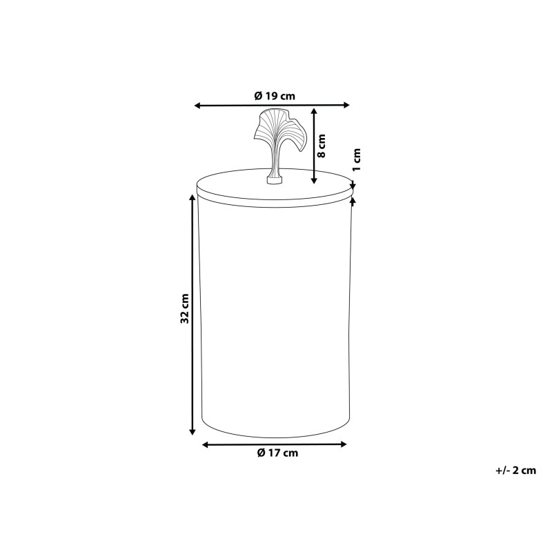 Pojemnik Dekoracje ASWAN Metal Złoty