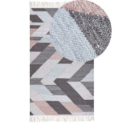 Dywan z juty 80 x 150 cm wielokolorowy NAKKAS