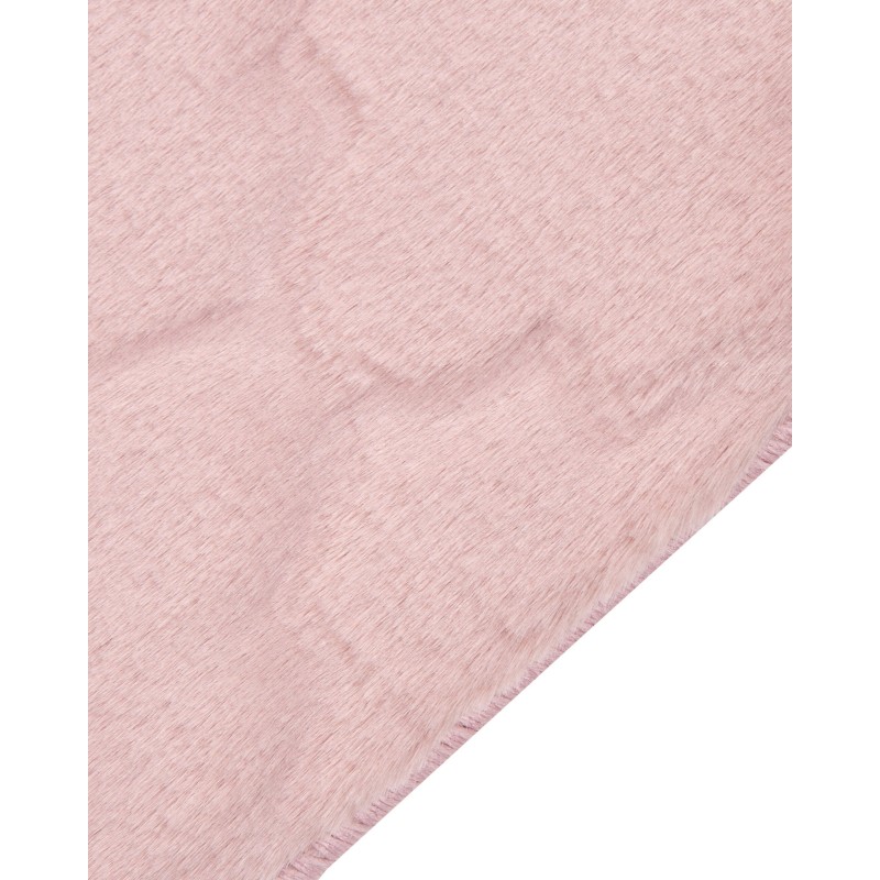 Dywan sztuczne futro królika 80 x 150 cm różowy GHARO