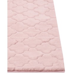 Dywan sztuczne futro królika 80 x 150 cm różowy GHARO