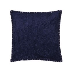 Zestaw 2 poduszek dekoracyjnych MELUR 45 x 45 cm Ciemnoniebieski Ikat