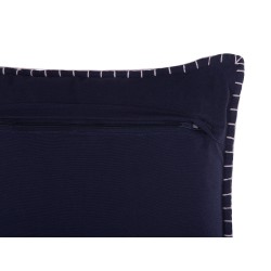 Zestaw 2 poduszek dekoracyjnych MELUR 45 x 45 cm Ciemnoniebieski Ikat