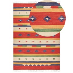 Dywan bawełniany kilim 200 x 300 cm wielokolorowy ALAPARS