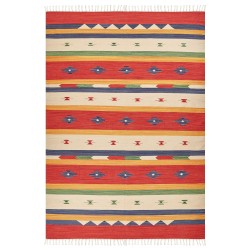 Dywan bawełniany kilim 200 x 300 cm wielokolorowy ALAPARS