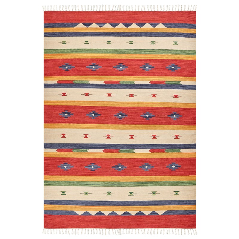 Dywan bawełniany kilim 200 x 300 cm wielokolorowy ALAPARS