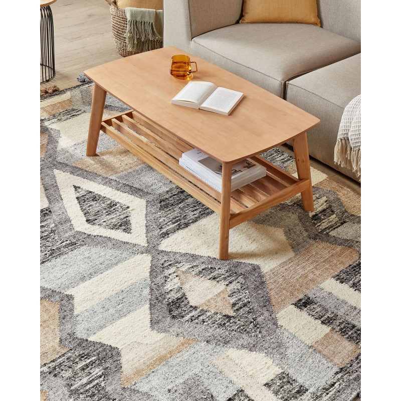 Dywan wełniany kilim 160 x 230 cm wielokolorowy AYGEZARD