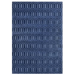 Dywan wiskozowy 160 x 230 cm niebieski ADATEPE