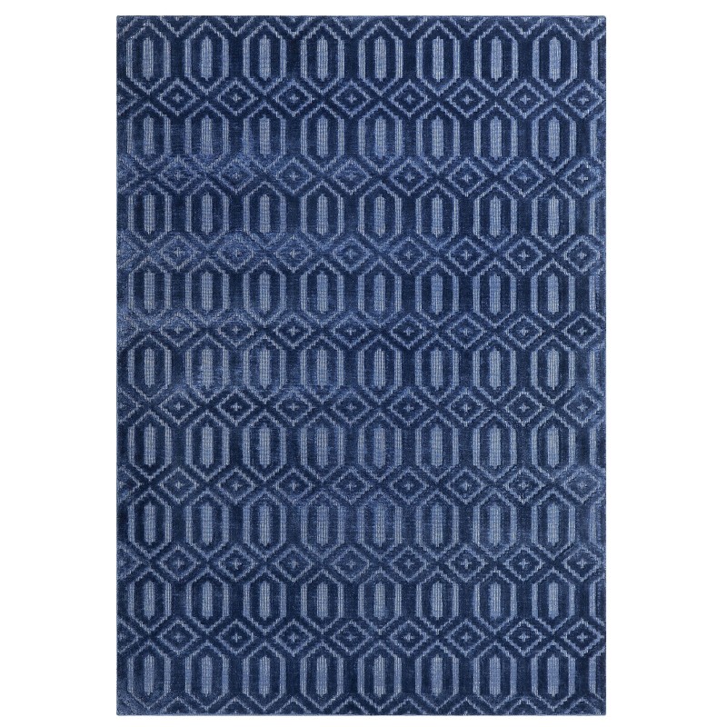 Dywan wiskozowy 160 x 230 cm niebieski ADATEPE