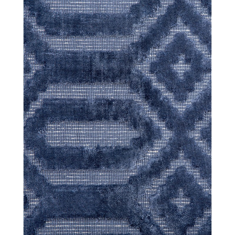 Dywan wiskozowy 160 x 230 cm niebieski ADATEPE