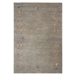 Dywan wełniany gabbeh 140 x 200 cm szary SEYMEN