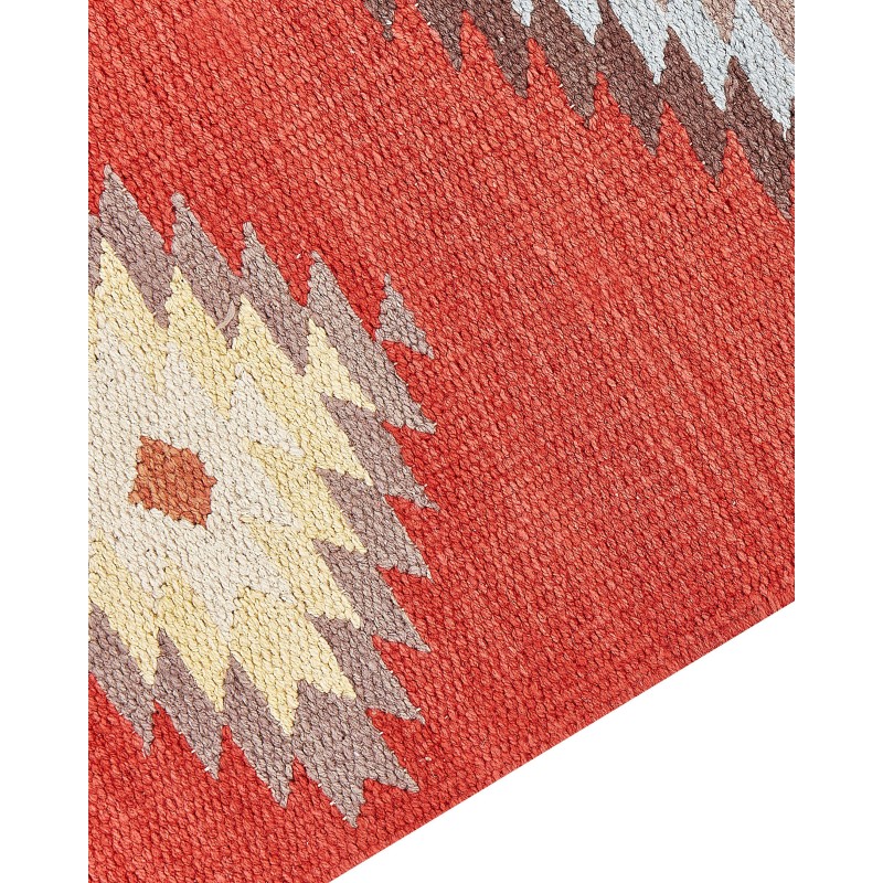Dywan bawełniany kilim 80 x 300 cm wielokolorowy LORUT