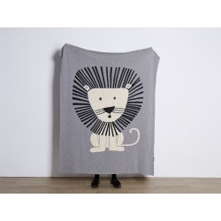 Koc MATTA Bawełna 130 x 170 cm Szary