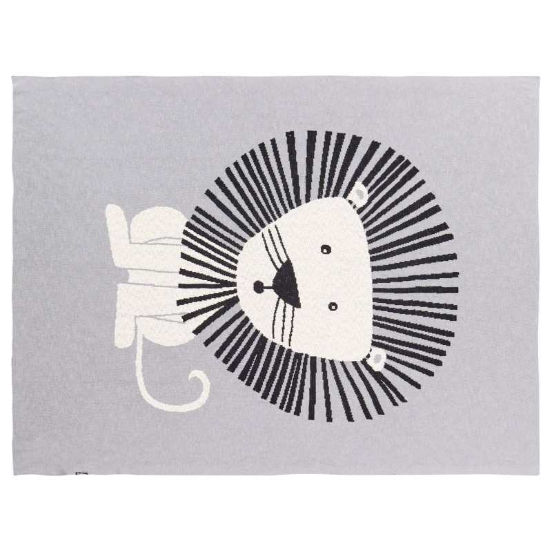 Koc MATTA Bawełna 130 x 170 cm Szary