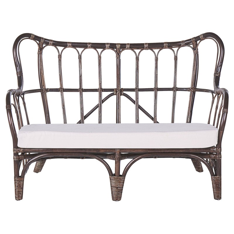 Zestaw ogrodowy ze stolikiem dla 4 osób BRINDISI Rattan Ciemnobrązowy