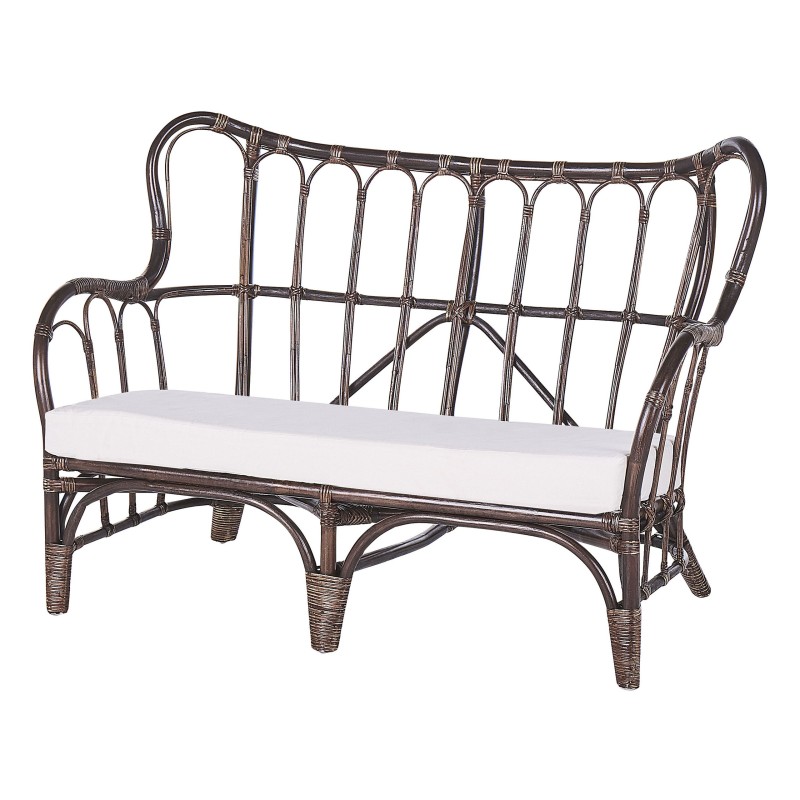 Zestaw ogrodowy ze stolikiem dla 4 osób BRINDISI Rattan Ciemnobrązowy