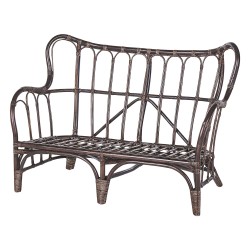 Zestaw ogrodowy ze stolikiem dla 4 osób BRINDISI Rattan Ciemnobrązowy