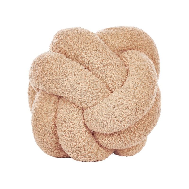 Zestaw 2 poduszek dekoracyjnych MALNI Boucle 19 x 19 cm Piaskowy Jednolity