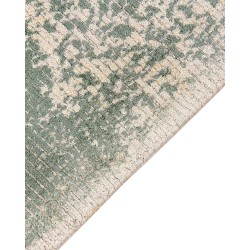 Dywan z wiskozy 80 x 150 cm zielony z beżowym AKARSU