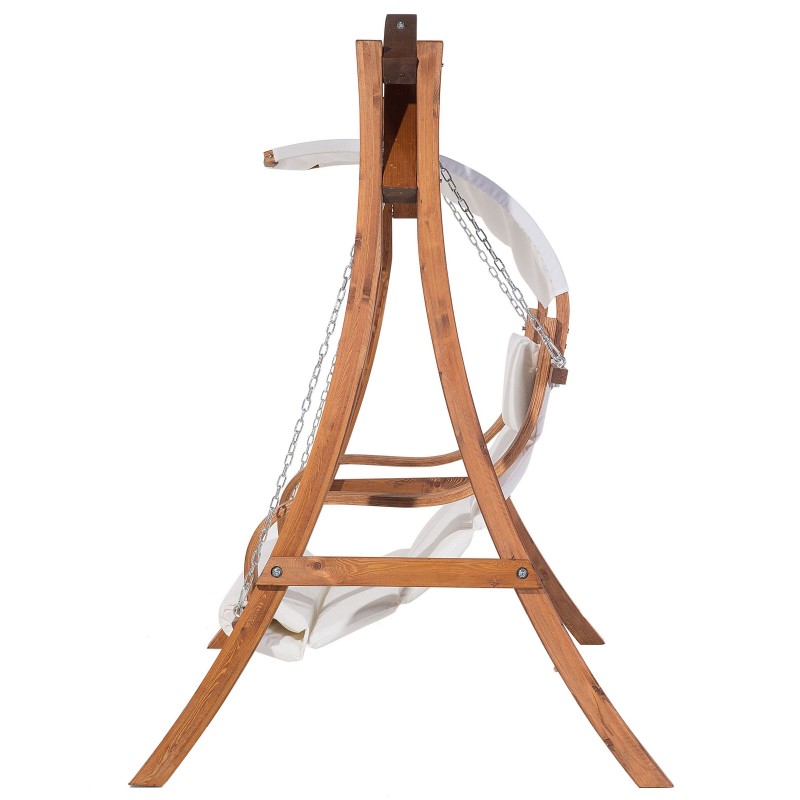 Huśtawka ogrodowa APRILIA Drewno Brązowy