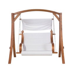 Huśtawka ogrodowa APRILIA Drewno Brązowy