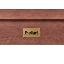 Stół ogrodowy TUSCANIA 180 cm 100 cm Drewno eukaliptusowe Ciemnobrązowy