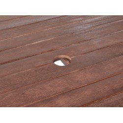 Stół ogrodowy TUSCANIA 180 cm 100 cm Drewno eukaliptusowe Ciemnobrązowy