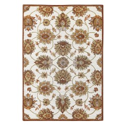 Dywan wełniany 140 x 200 cm beżowo-brązowy EZINE