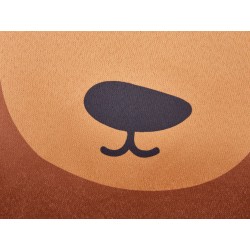 2 poduszki dekoracyjne dla dzieci misie bawełniane 45 x 45 cm brązowe TEDDYBEAR