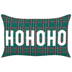 Zestaw 2 poduszek dekoracyjnych JOYCANDY 30 x 50 cm Zielony Wzór świąteczny