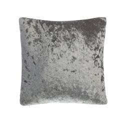 Zestaw 2 poduszek dekoracyjnych HOSTA Welur 45 x 45 cm Szary Jednolity