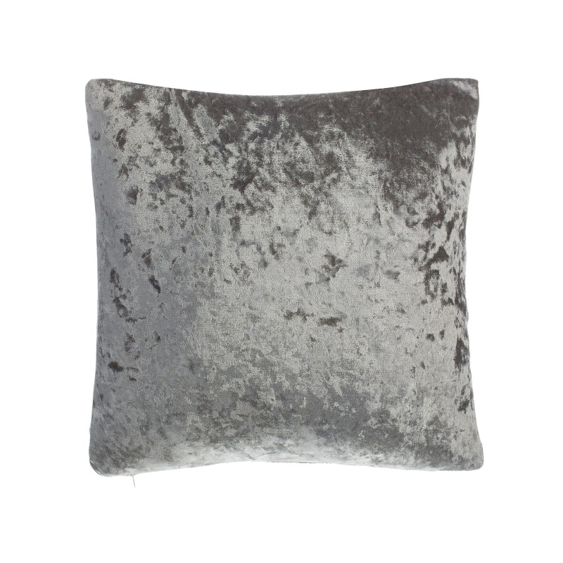 Zestaw 2 poduszek dekoracyjnych HOSTA Welur 45 x 45 cm Szary Jednolity