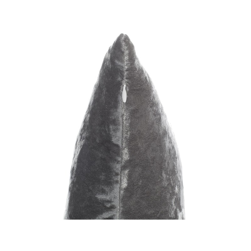 Zestaw 2 poduszek dekoracyjnych HOSTA Welur 45 x 45 cm Szary Jednolity