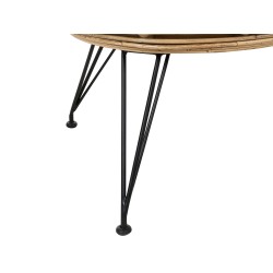 Sofa 2-osobowa rattanowa naturalna MARATEA