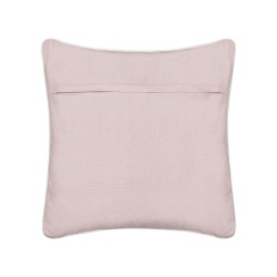 Bawełniana poduszka dekoracyjna w serca 45 x 45 cm różowa GAZANIA