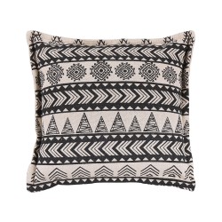 Zestaw 2 poduszek dekoracyjnych HENTEPE Bawełna 45 x 45 cm Czarny Wzór geometryczny