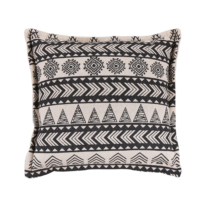 Zestaw 2 poduszek dekoracyjnych HENTEPE Bawełna 45 x 45 cm Czarny Wzór geometryczny