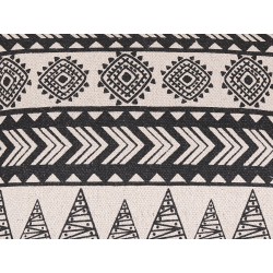 Zestaw 2 poduszek dekoracyjnych HENTEPE Bawełna 45 x 45 cm Czarny Wzór geometryczny